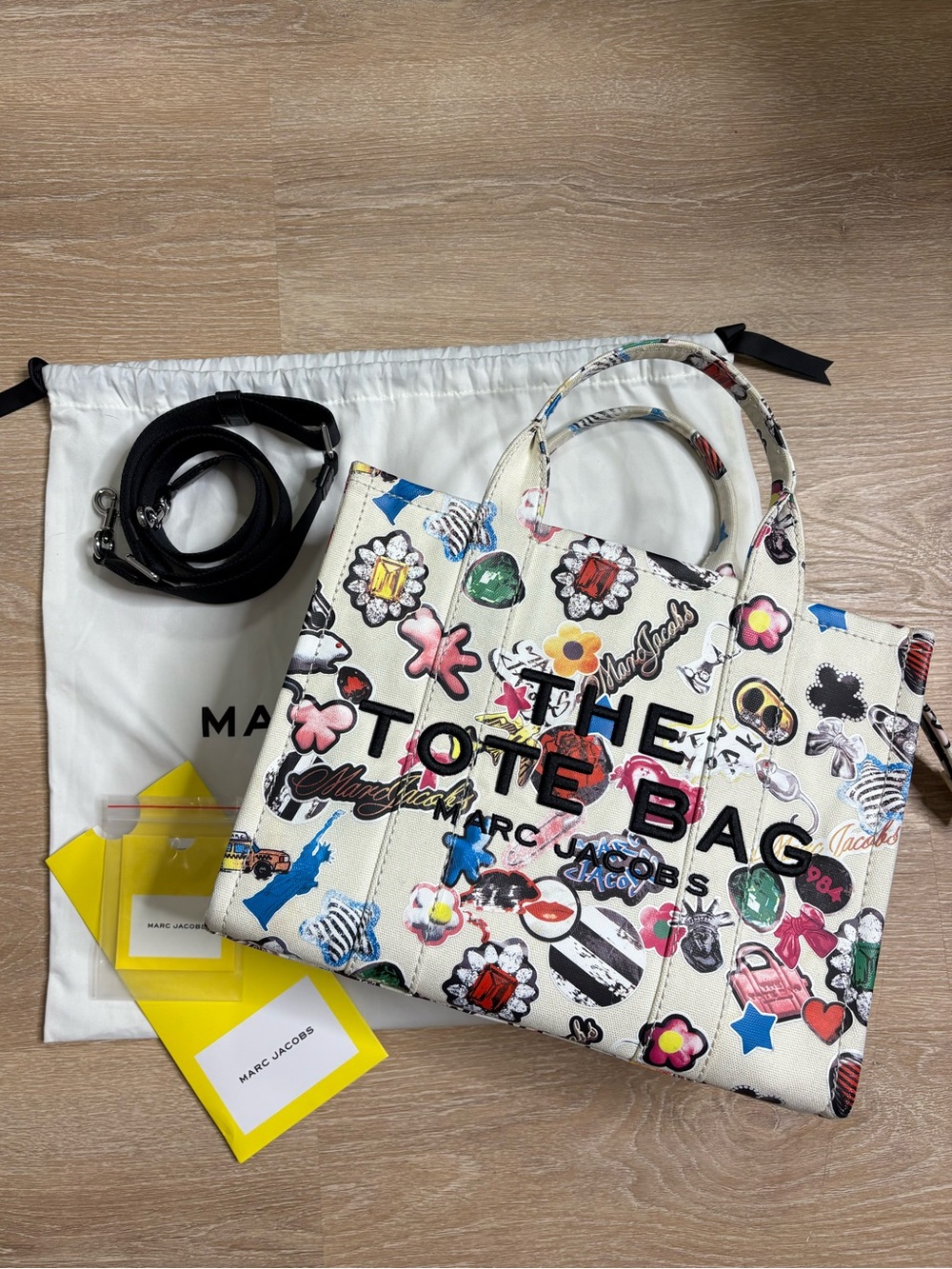Medium Marc Jacobs The Sticker Tote Bag EUC